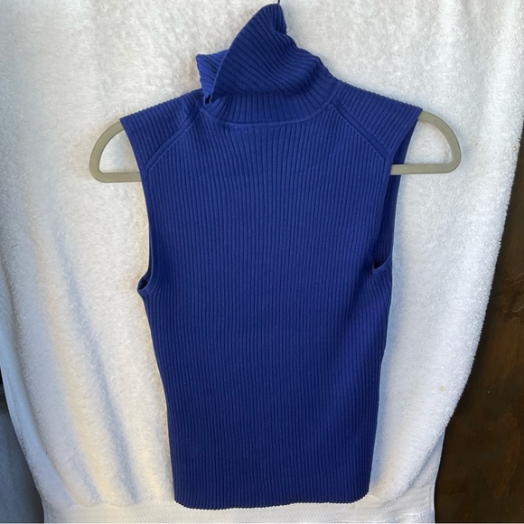 Chico’s Apparel Sleeveless Rib Pullover Galaxy; NWT; M/8 - Picture 4 of 14